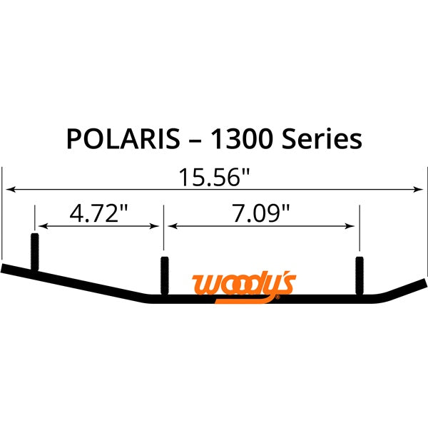 WOODYS Lisse au carbure Trail Blazer IV Indy Evo, Pro-Steer, Pro-Float - POLARIS - RecreaShop
