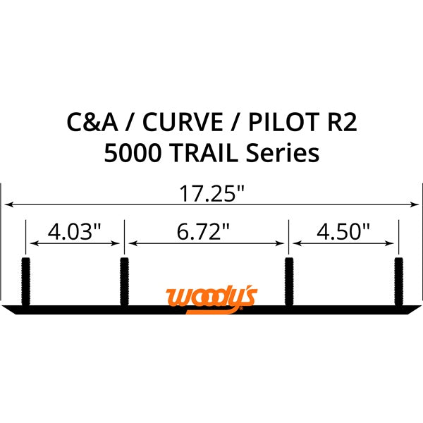 WOODYS Lisse au carbure Ace XPT, Pilot R2 - ARCTIC CAT, POLARIS