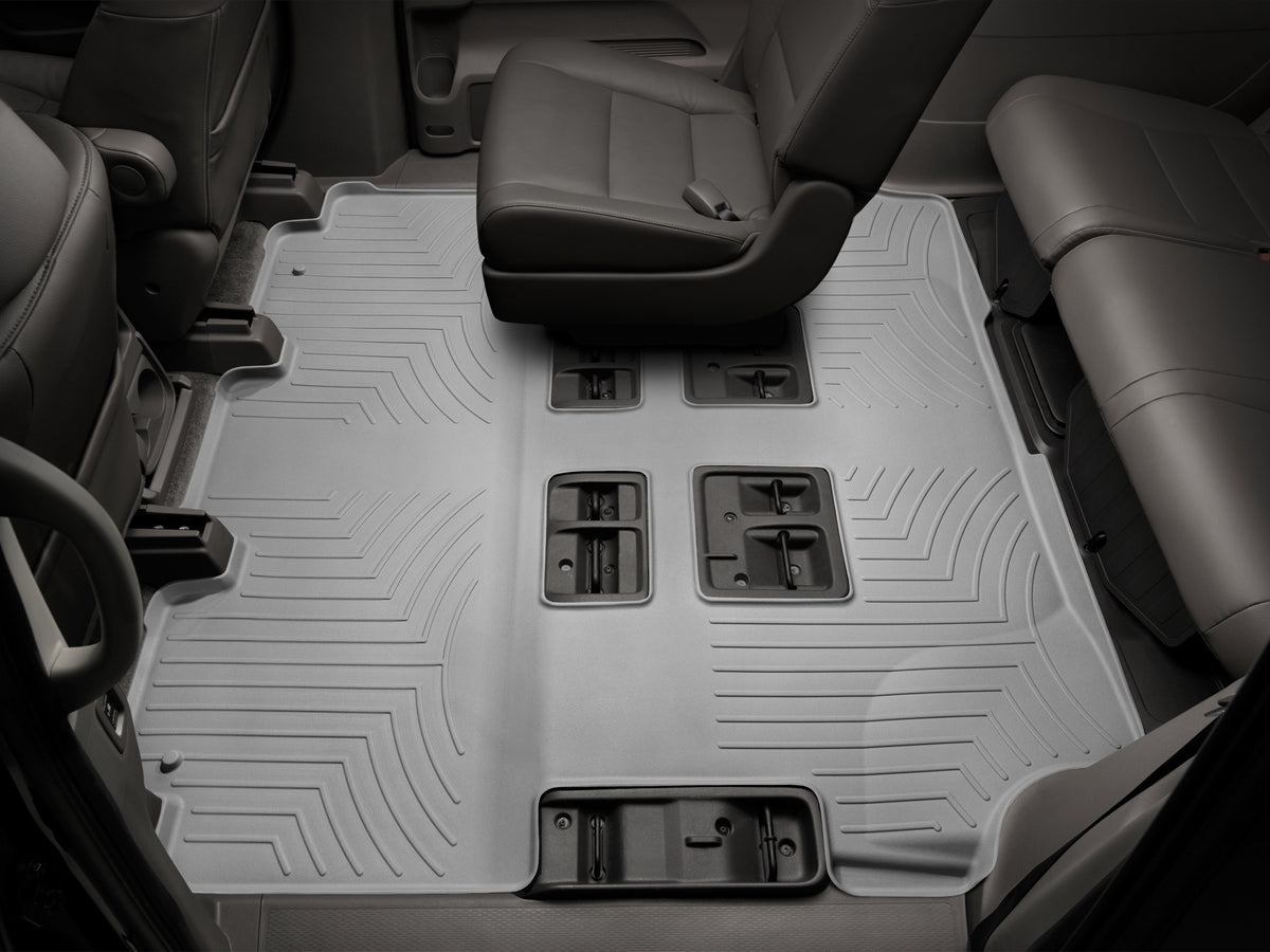 Tapis 2e et 3e rangées FloorLiner gris WeatherTech Honda Odyssey 2011-2017 - Récréashop