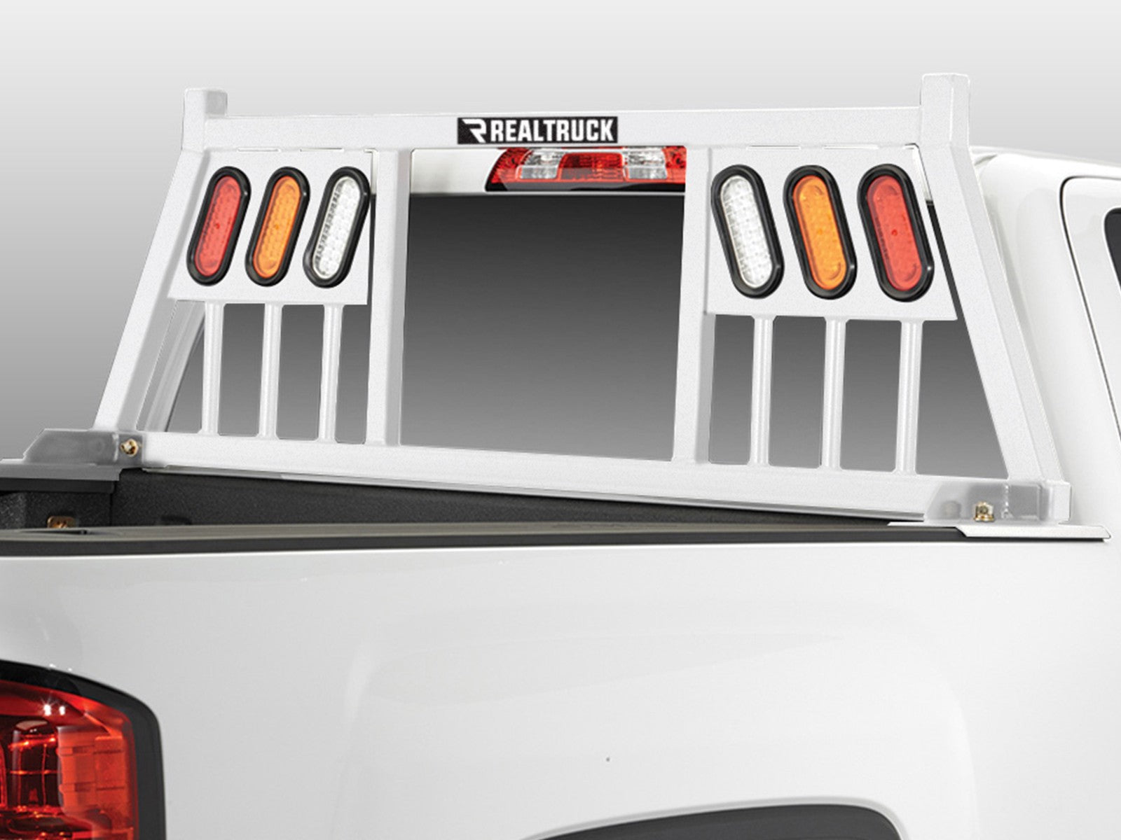 Backrack 149TLW Three Light Rack blanc Silverado/Sierra 1500 2007-24 / Ford F-150 2004-24 / Tundra 2008-19