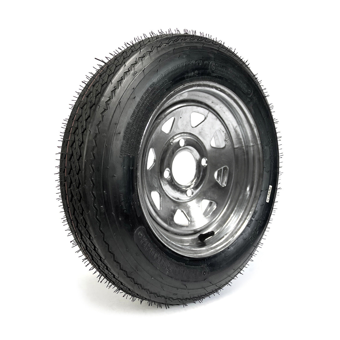 Pneu 4.80-12 6 plis LRC 990 lbs Roadguider et jante 12" 4 trous galvanisée - RecreaShop