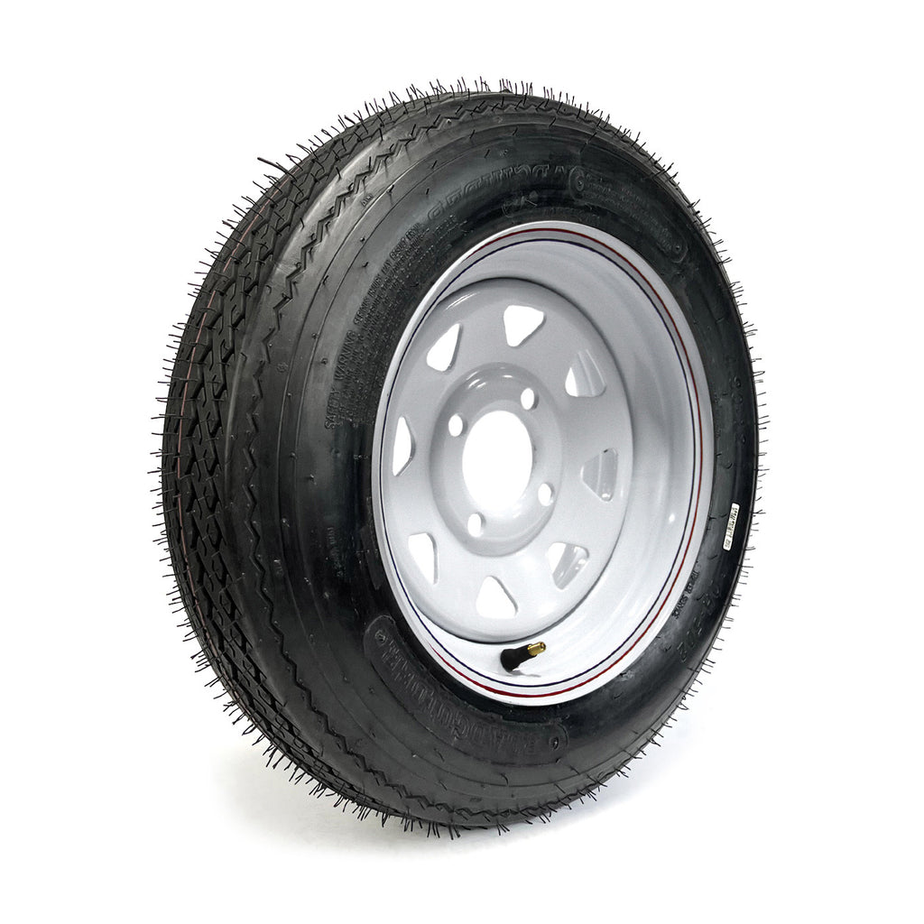 Pneu 4.80-12 6 plis LRC 990 lbs Roadguider et jante 12" 4 trous rally - RecreaShop