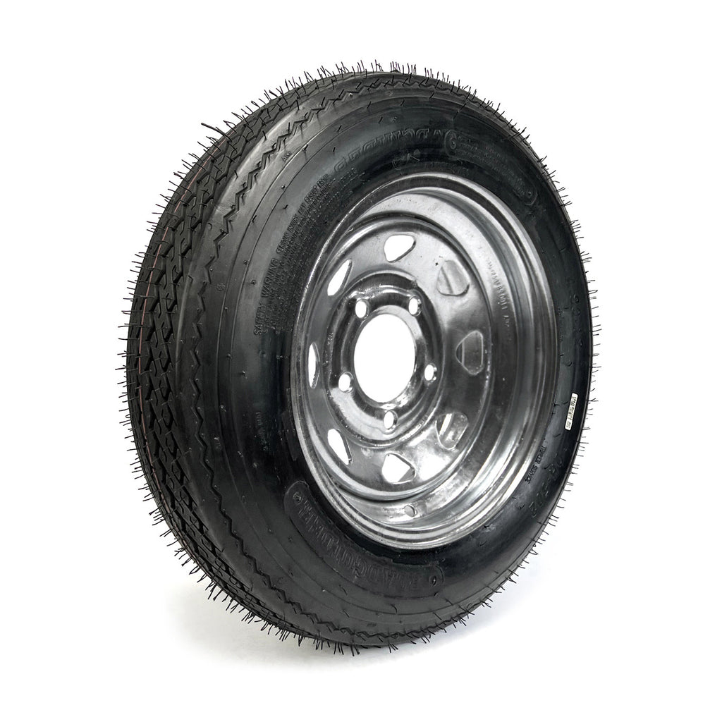 Pneu 4.80-12 6 plis LRC 990 lbs Roadguider et jante 12" 5 trous galvanisée - RecreaShop