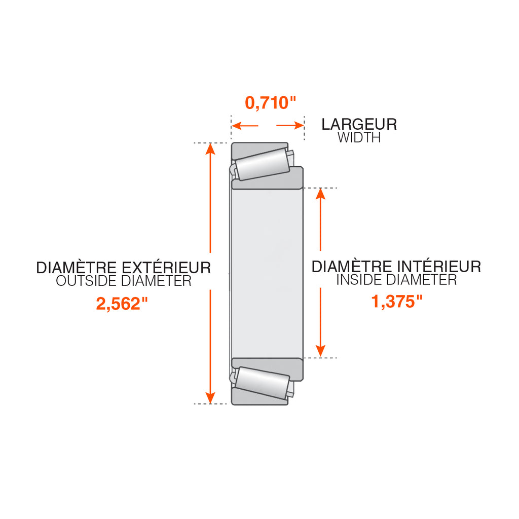 Roulement pour moyeu agricole 618 - RecreaShop