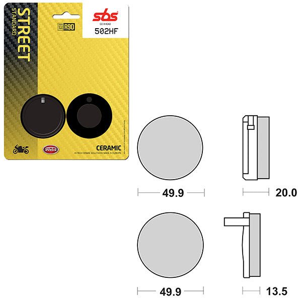 SBS ATV/UTV CERAMIC BRAKE PAD (6190502100)