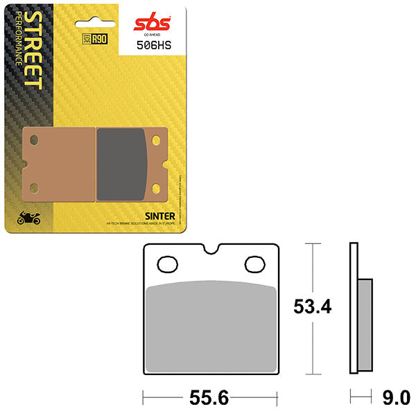 SBS PERFORMANCE HS SINTER BRAKE PAD (6250506100)