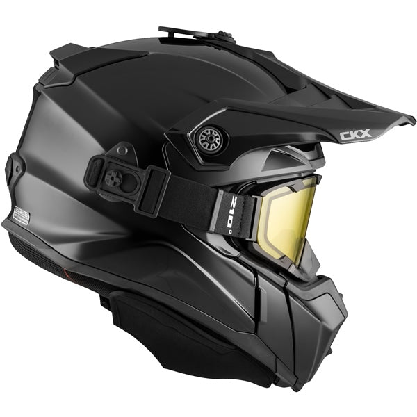 CKX Casque Titan Original - Sentier et hors-piste Solid - Lunette 210° incluse Noir - RecreaShop