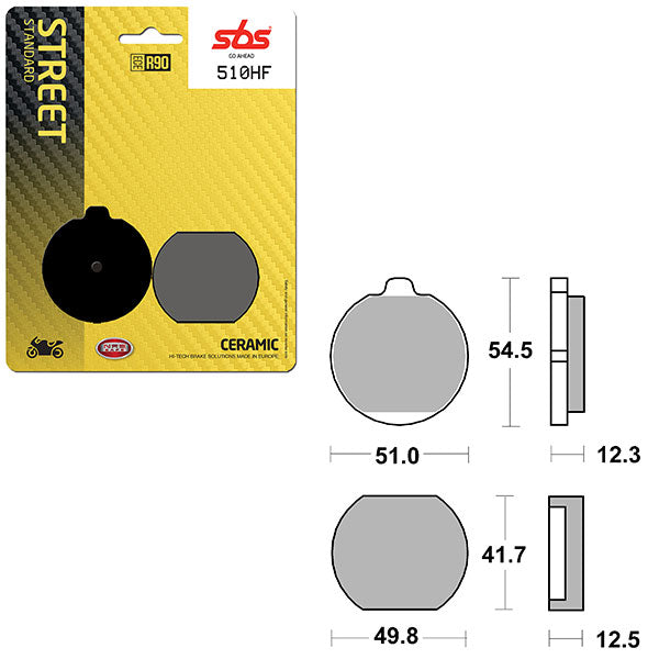 SBS ATV/UTV CERAMIC BRAKE PAD (6190510100)