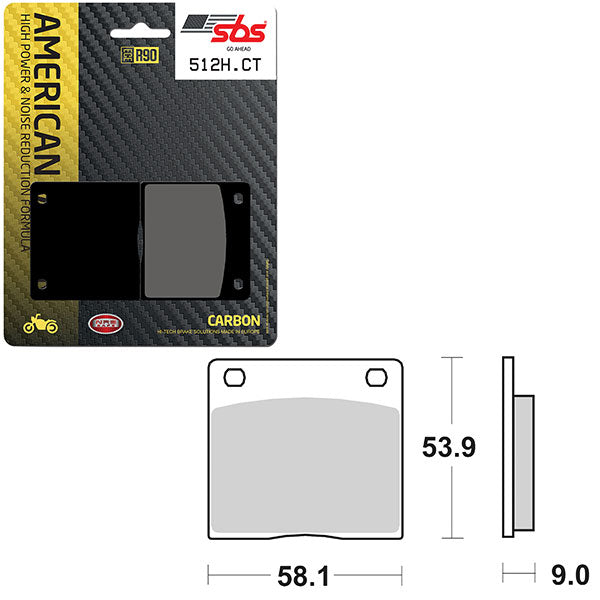 SBS HIGH POWER & NOISE REDUCTION CARBON BRAKE PAD (6510512100)