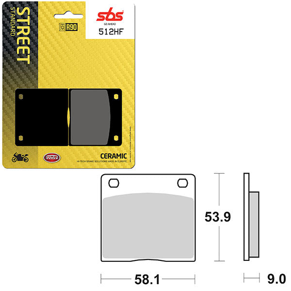SBS ATV/UTV CERAMIC BRAKE PAD (6190512100)