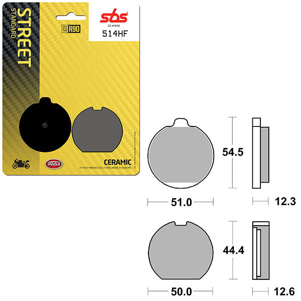 SBS ATV/UTV CERAMIC BRAKE PAD (6190514100)