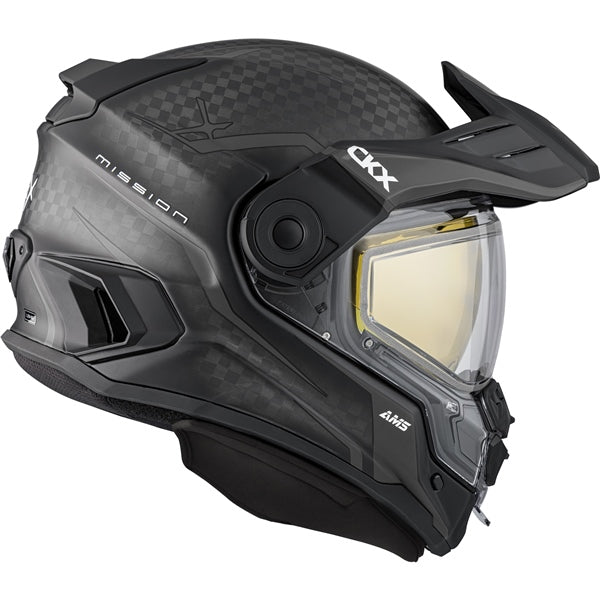 CKX Casque intégral ouvert Mission - Carbone Fury Carbone, Gris mat - RecreaShop