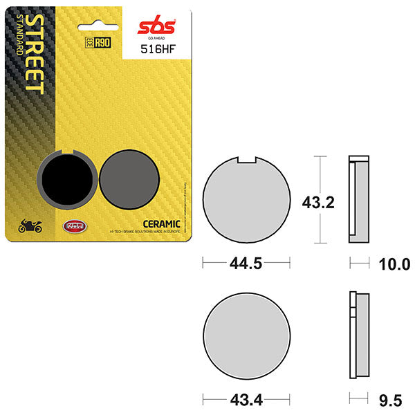 SBS ATV/UTV CERAMIC BRAKE PAD (6190516100)
