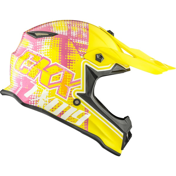 CKX Casque Hors-Route TX019Y Gleam - Sans lunette Jaune, Rose - RecreaShop