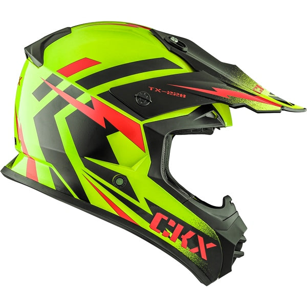 CKX Casque Hors-Route TX228 Bolt - Sans lunette Jaune haute visibilité - RecreaShop