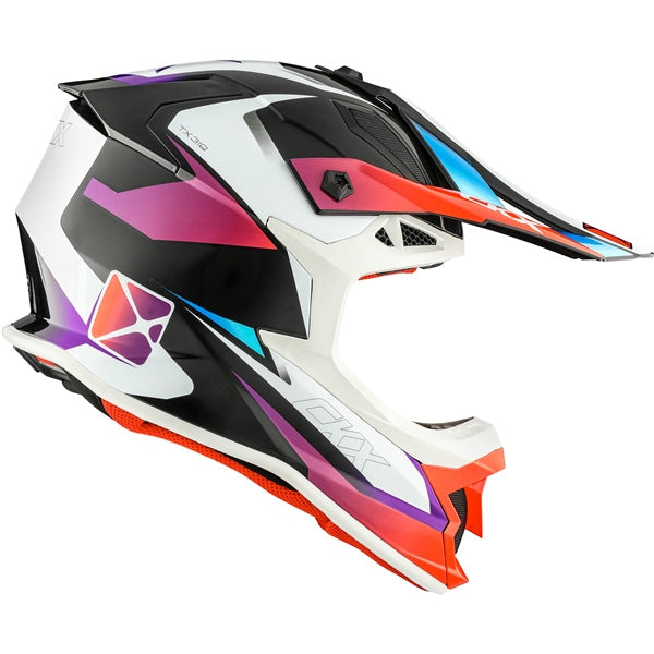 CKX Casque Hors-Route TX319 Skyway - Sans lunette Bleu, Rouge - RecreaShop