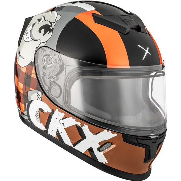 CKX Casque RR24Y - Hiver Orange brillant - RecreaShop
