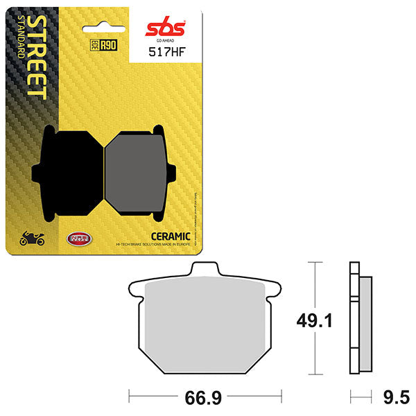 SBS ATV/UTV CERAMIC BRAKE PAD (6190517100)
