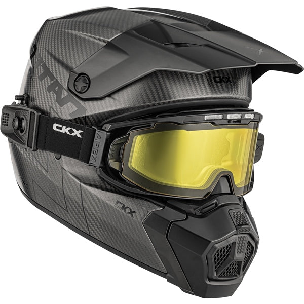 CKX Casque Titan AMS Carbone Solid - Lunette Apex incluse Carbone mat - RecreaShop