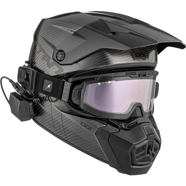 CKX Casque Titan AMS Carbone Pro Solid - Lunette Apex incluse Carbone mat - RecreaShop