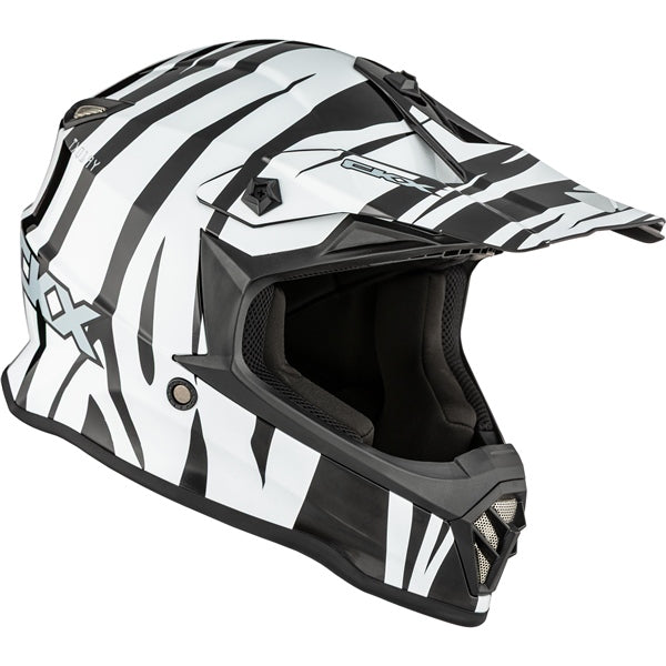 CKX Casque Hors-Route TX019Y Zoo - Sans lunette Blanc brillant - RecreaShop