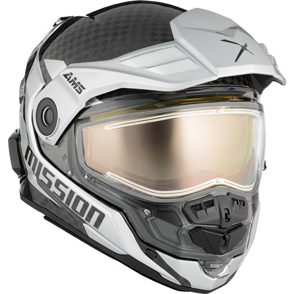 CKX Casque intégral ouvert Mission - Carbone Alaska Argent - RecreaShop