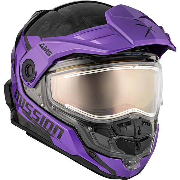 CKX Casque intégral ouvert Mission - Carbone édition limitée Alaska Mauve - RecreaShop