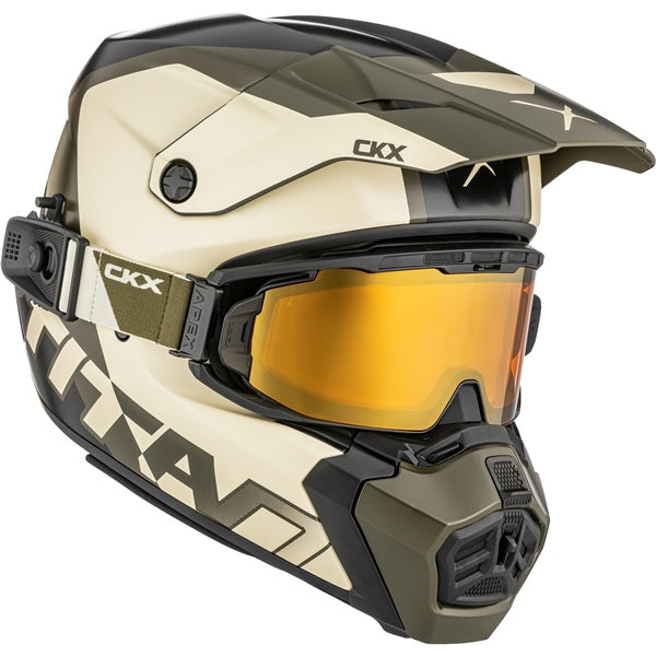 CKX Casque Titan AMS Nunavut - Lunette Apex incluse Beige, Vert - RecreaShop