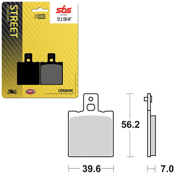 SBS ATV/UTV CERAMIC BRAKE PAD (6190519100)