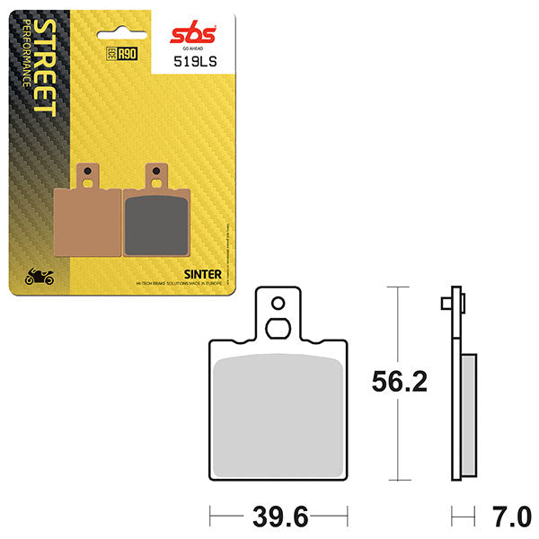 SBS PERFORMANCE LS SINTER BRAKE PAD (6260519100)