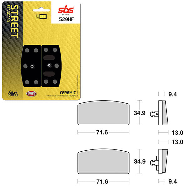 SBS ATV/UTV CERAMIC BRAKE PAD (6190520100)