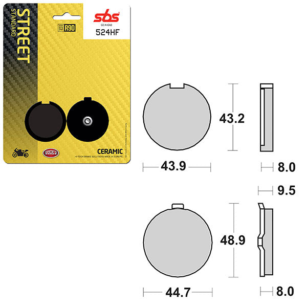 SBS ATV/UTV CERAMIC BRAKE PAD (6190524100)