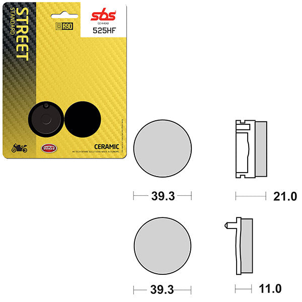 SBS ATV/UTV CERAMIC BRAKE PAD (6190525100)