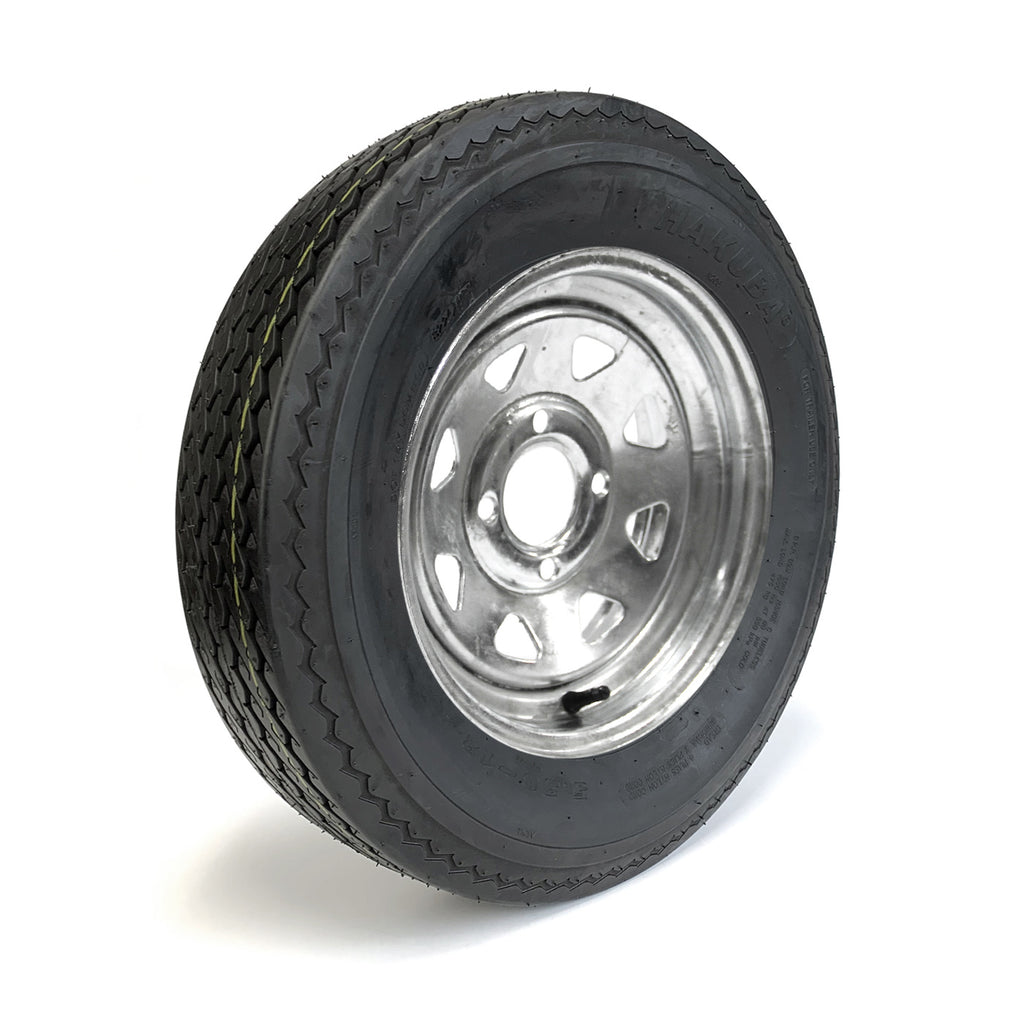 Pneu 530-12 6 plis LRC 1050 lbs Hakuba et jante 12" 4 trous galvanisée - RecreaShop