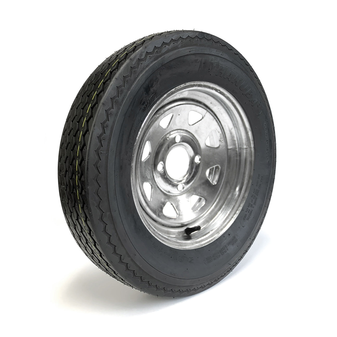 Pneu 530-12 6 plis LRC 1050 lbs Hakuba et jante 12" 4 trous galvanisée - RecreaShop