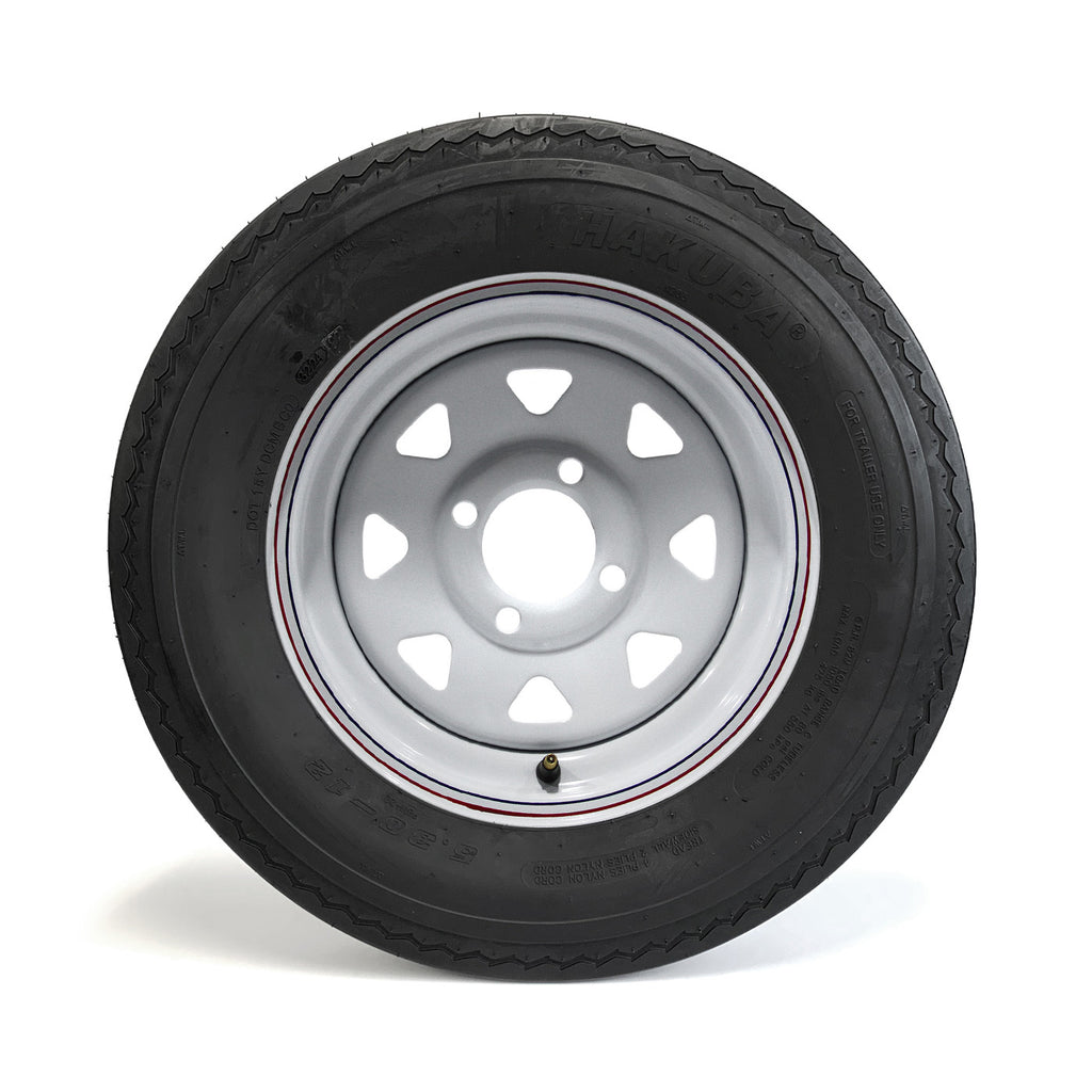 Pneu 530-12 6 plis LRC 1050 lbs Hakuba et jante 12" 4 trous rally - RecreaShop