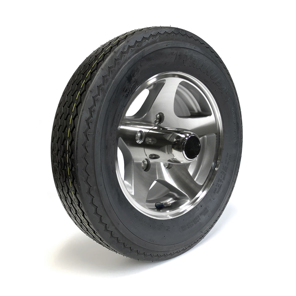Pneu 530-12 6 plis LRC 1050 lbs Hakuba et jante 12" 5 trous Five Star aluminium - RecreaShop