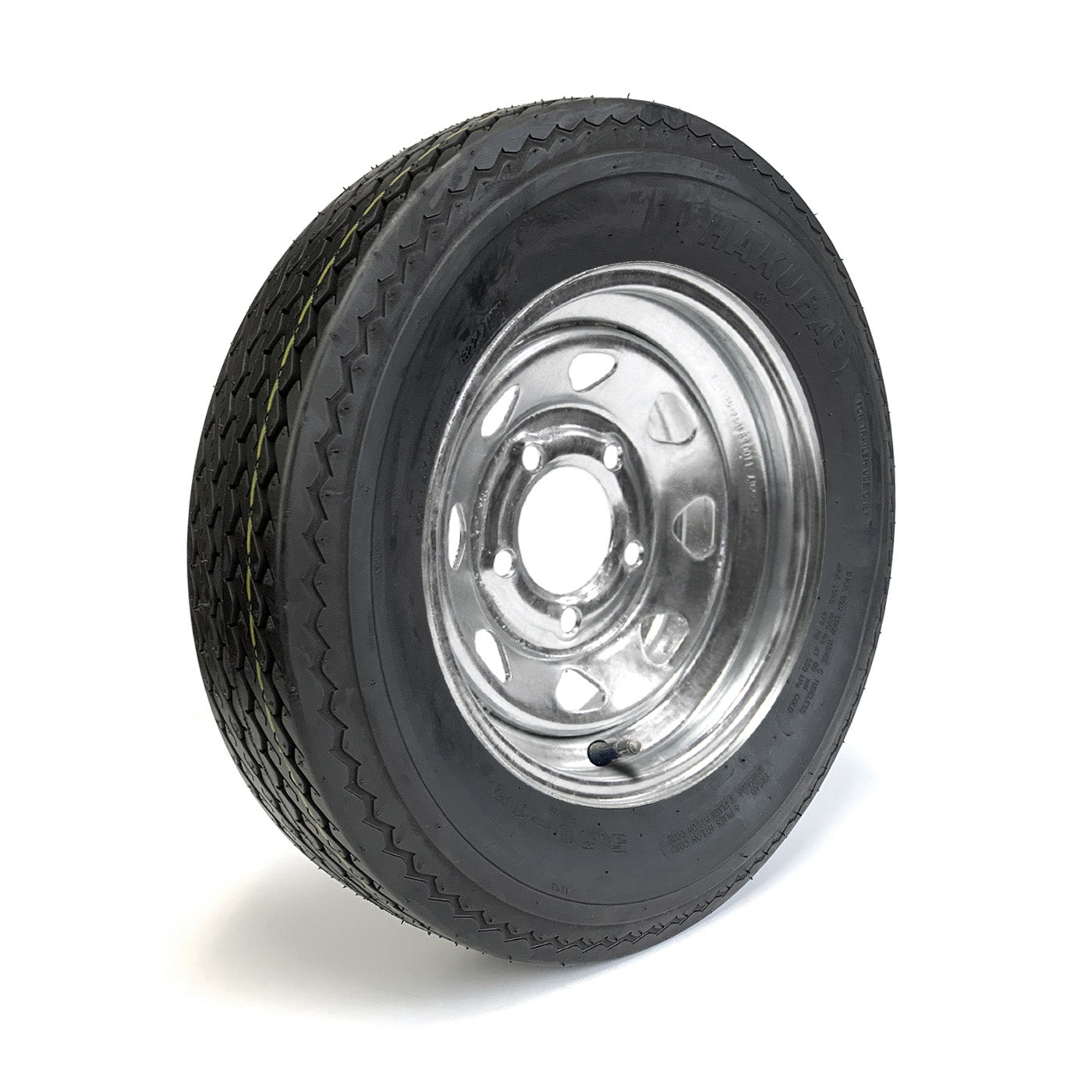 Pneu 530-12 6 plis LRC 1050 lbs Hakuba et jante 12" 5 trous galvanisée - RecreaShop