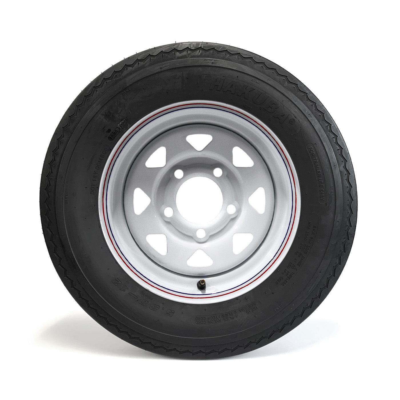 Pneu 530-12 6 plis LRC 1050 lbs Hakuba et jante 12" 5 trous rally - RecreaShop