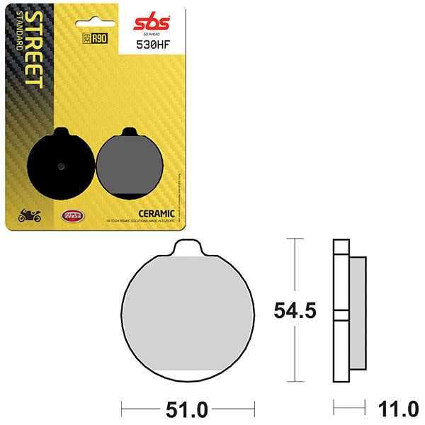 Plaquettes de frein en céramique SBS pour VTT/VCC (6190530100)