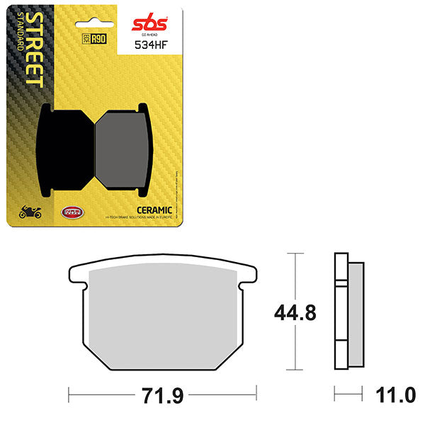 SBS ATV/UTV CERAMIC BRAKE PAD (6190534100)