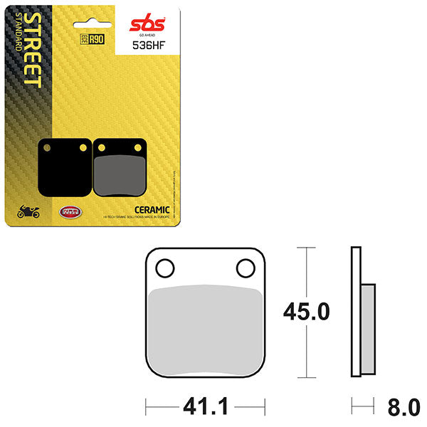 SBS ATV/UTV CERAMIC BRAKE PAD (6190536100)