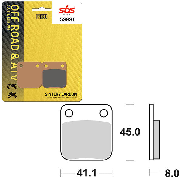 SBS ATV/UTV SINTER BRAKE PAD (6240536100)