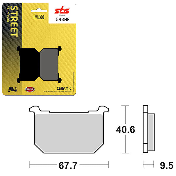 SBS ATV/UTV CERAMIC BRAKE PAD (6190540100)