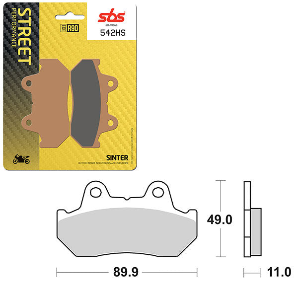 SBS PERFORMANCE HS SINTER BRAKE PAD (6250542100)