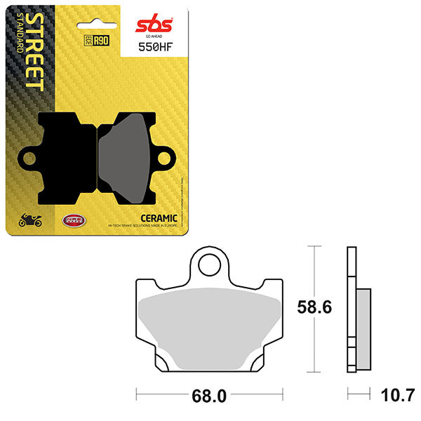 SBS ATV/UTV CERAMIC BRAKE PAD (6190550100)