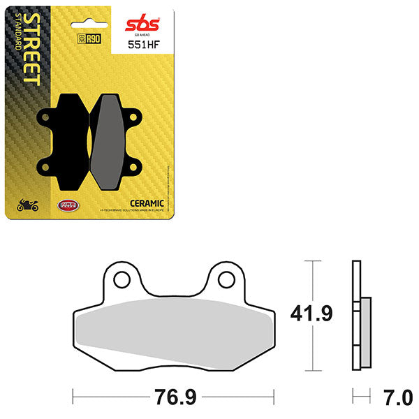 SBS ATV/UTV CERAMIC BRAKE PAD (6190551100)