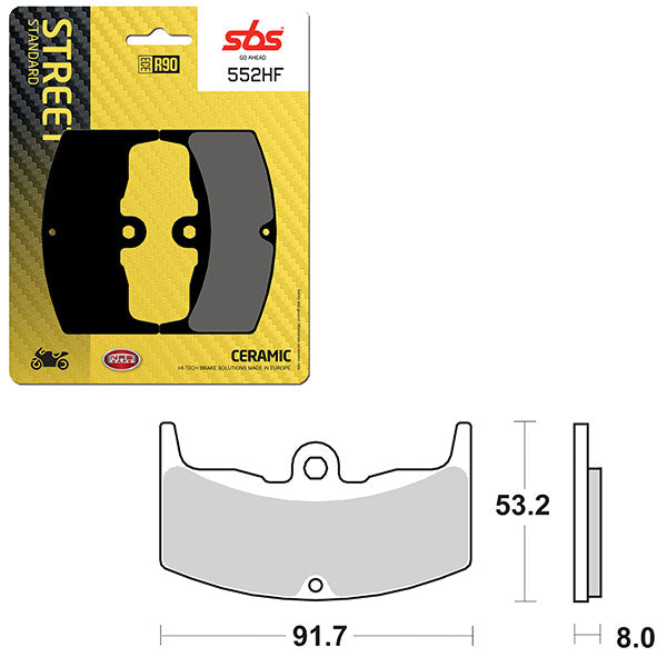 SBS ATV/UTV CERAMIC BRAKE PAD (6190552100)