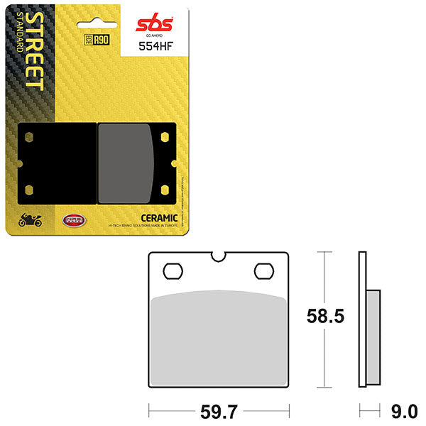 SBS ATV/UTV CERAMIC BRAKE PAD (6190554100)