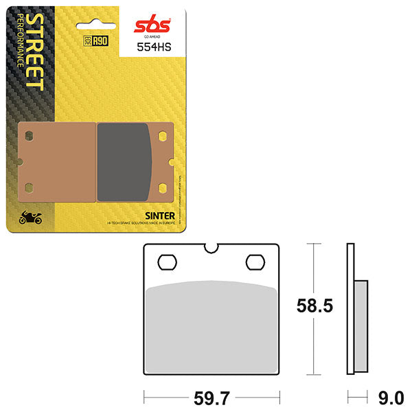 SBS PERFORMANCE HS SINTER BRAKE PAD (6250554100)